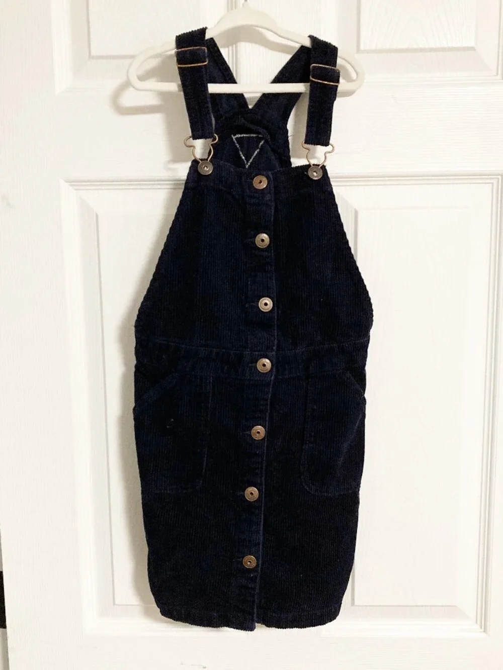 OshKosh B'gosh Corduroy Overall Dress Size 10 100% Cotton Vestback